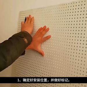 Display DIY Pegboard White Peg Board Wall Shelf Room Organizer Wall Storage Self Home Wall Hook Shelves Home Organizer