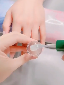 5Set Nail Stamper with Scraper Transparent Jelly Silicone Stamp for French Nails Portable Nail Polish Pattern Transfer Press Stamp Nail Art Stamping Tool