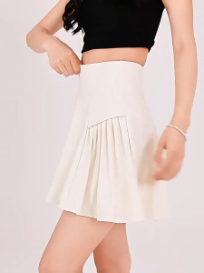 Rok Skirt Olahraga Wanita untuk Tenis dan Golf dengan Kantong dan Lipatan Padel