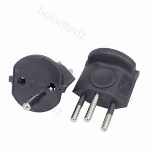 Bolantedz 1Pc Plug Travel Adapter Europe German TO Swiss Plugs 10A 250V Power Plug EU To Switzerland Electrical Plug Adapter