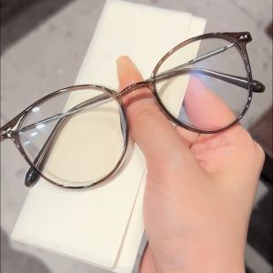 Multicolor Ultra-light Versatile Full-frame 0°-500° Nearsighted Glasses Anti-blue Light Stylish Glasses for Women