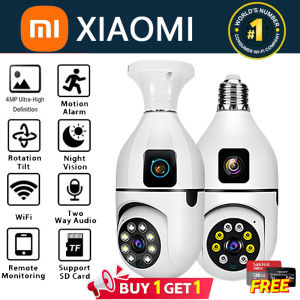 XIAOMI CCTV Blub Camera Wifi Connect 360 Outdoor CCTV Camera Connect Cellphone With Audio And Speaker Waterproof IP Security Cameras