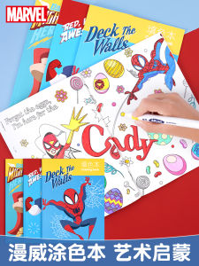 Disney Spider-Man Coloring Book A4 Childrens Picture Book Toddler Fun Coloring Book Art Drawing Book Cartoon Drawing