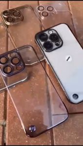 Thin Clear IPhone Case Lens Protector for IPhone 11 12 13 14 15 Pro Max Casing Anti Menguning