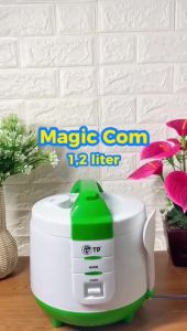 Mejikom 1.2 Liter Magic Com | Penanak Nasi Anti Lengket | 3 in 1 Menanak Menghangatkan dan Mengukus TD MC-102 PL