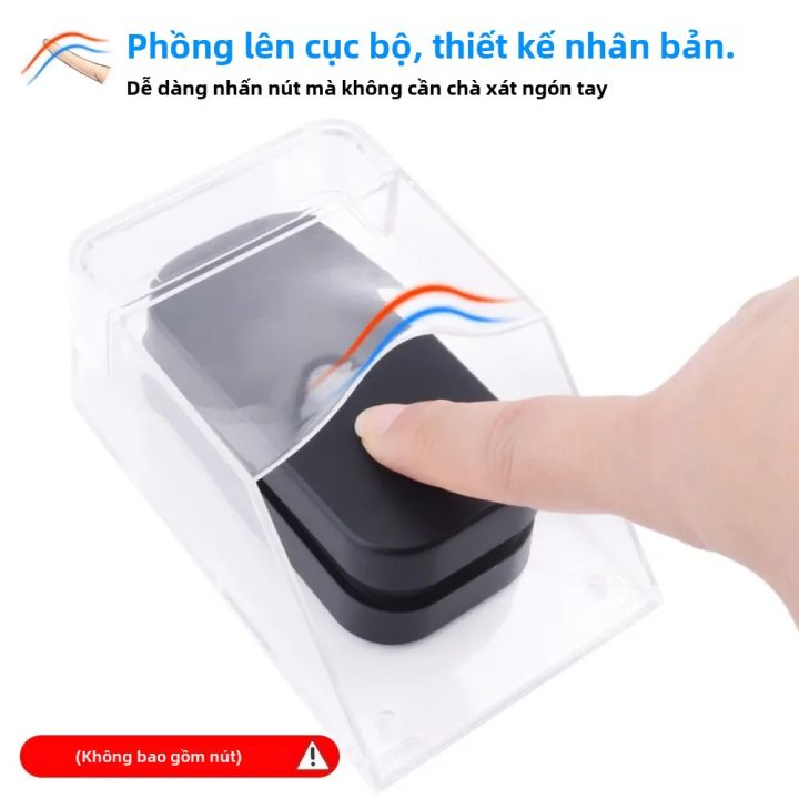 Chuông Cửa Không Dây Chống Nước Trong Suốt Chuông Cửa Ngoài Trời Nút Chuông Bảo Vệ Bảo Vệ
