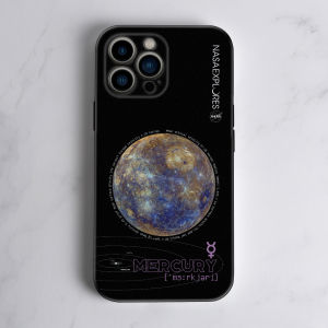Solar System Mercury Liquid Silicone Phone Case for Couples Compatible with IQOONEO10  16Promax Xiaomi 15 New NASA Accessories Huawei MATE70 Redmi