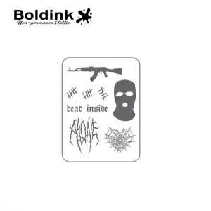 Shadowed Rebellion Boldink Temporary TattooLasts To 15 Days New Technology Magic Waterproof Semi Permanent Sticker.