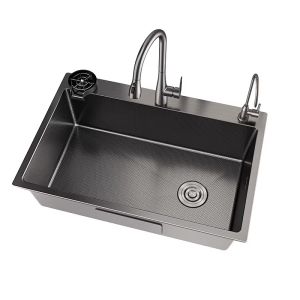 SHENYUAN | Large Single Basin Kitchen Sink 304 Stainless Steel