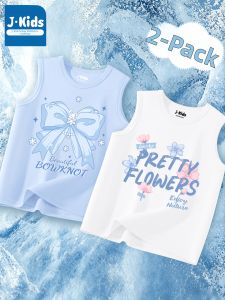 JKIDS | Summer White Cotton Thin Vest Girls Wear