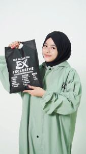 Jas Hujan Gamis EXCLUSIVE Bahan PVC Kuat Lentur FULLPRESS