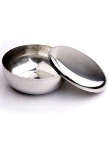 Korean Style Stainless Steel Belt Tureen Rice Bowl Childrens Bowl Korean Cooking Bowl Kimchi Bowl Strong Bright and Durable