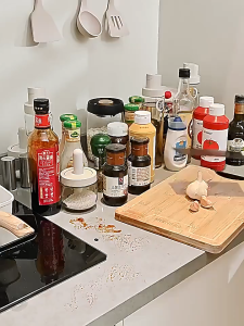 Rak Bumbu Dapur 2 3 Susun Besi Anti Karat Tempat Bumbu Botol Minyak Tempat Sendok AA236