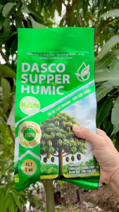 Phân Bón Lá Dạng Bột Tan DASCO SUPPER HUMIC – Ra Rễ Cực Nhanh Cây Cực Khỏe- Tăng Hấp Thu Tăng Sức Chống Chịu Giảm Độc Tính Của Các Dư Lượng Thuốc BVTV (Gói 1Kg)