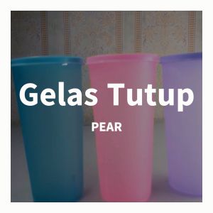 Gelas Bekal Tutup / Gelas Tutup Warna / Gelas Plastik