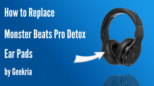 GeekriaหูฟังสําหรับMonsterโดยดร.เดรโปรDetoxหูฟังสํารองEar Pad/ฟองน้ําหูฟังAKG/ที่ครอบหู/ที่อุดหู/Earpadsอะไหล่ซ่อม (สีดํา)