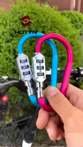 Móc khoá carabiner treo hành lý cửa tủ kết hợp làm khoá xe đạp