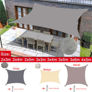 Outdoor Awnings Waterproof Sun Shade Sail Canvas Awning Rectangle Pool Sun-Shelter Sunshade Sail Garden Canopi For Terrace Car