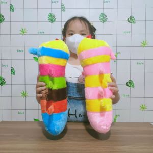ĐỒ CHƠI SÂU BÔNG 40CM NHIỀU MÀU LÔNG MỀM ẢNH THẬT