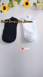 6 Pasang Kaos Kaki Pendek Semata Kaki Garis Francce Kaos Kaki Pria Wanita Dewasa Kaos Kaki Terbaru