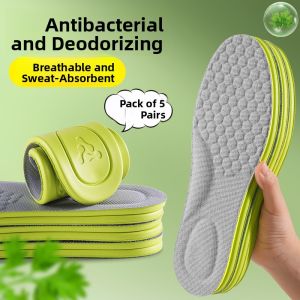 LINGMIAO | Antibacterial Odor-Resistant Breathable Shoe Insoles for Men Yeezy 350