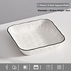 Shunyan | Underglaze Ceramic Dinner Plate Elegant Simple New 2026