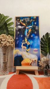 Jam Dinding Aesthetic Ruang Tamu Minimalis Rusa Gold