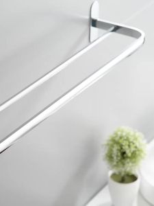 GUANGMANZHI | Stainless Steel Bathroom Towel Rack No Drilling Long Thick