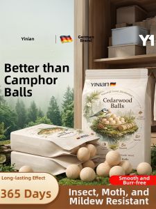 Yinian | Non-Toxic Anti-Moisture Mold Repellent Insecticide Camphor Ball
