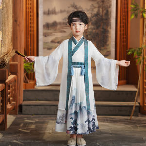 New Chinese Style Childrens Tang Suit Boys Hanfu Performance Clothes Autumn Spring Seasonal Traditional National School Outfit