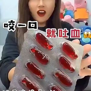 10pcs Kapsul Darah Palsu Prank Darah Palsu Darah Palsu Kental Fake Blood Mimisan Untuk Halloween Cosplay Stok lokal