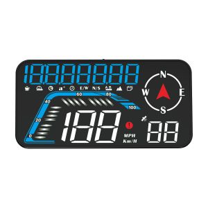 G12 Car GPS Head Up Display HUD Gauge Speedometer Projector With Compass Altitude Tripmeter Overspeed Alarm Electronic Accessories For All Cars