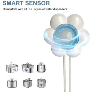 Cat Water Fountain Sensor PIR Motion Sensor Pet Fountain Sensitive Switch 180° Range For Pet Water Dispenser with USB Interface