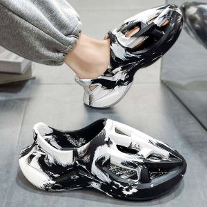 Dép Xỏ Ngón Nam Mùa Hè 2023 Dây Buộc EVA Đế Cao Su Dép Xỏ Ngón Đi Biển Thể Thao Ngoài Trời Thoáng Khí Phong Cách Hàn Quốc