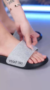 Vegapino Waterproof Flash Slippers Summer Women Beach Outdoor Home Indoor Anti-Slip Casual Selipar Perempuan VSE606