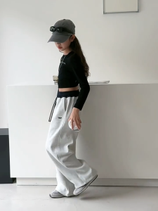 Trendy Baggy Pants For Kids Girl 7-15yrs Elastic Waist Drawstring Sweat Pants For Kids Girl Square Pants For Kids Girl Wide Leg Pants For Kid Girl ootd For Kids Girl