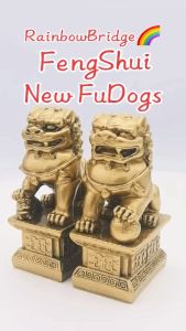 FU DOGS NO.001 H11CM Religious Feng Shui Protection Taoist Symbol