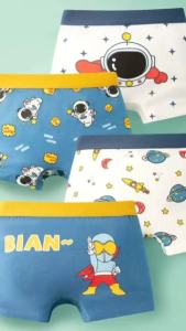 Construction Vehicle Boys Cotton Underwear 4Pcs Soft Comfort Kids Boxer Briefs Anti-chafing Children Underpants For Toddle Teen