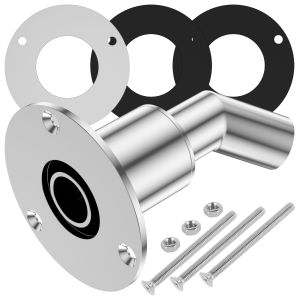 Straight Thru Hull Exhaust Skin 316 Stainless Steel Exhaust Tube Fitting Kit Fitting 24mm Tube Pipe for Diesel Parking Heater