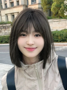 Womens Full Head Wig Short Hair Natural Seamless New Model 2024 Real Hair Ladies Wig Cap Changing Hairstyle BOBO Head