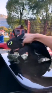 Adorable Toothless Flying Dragon Doll with Suction cupFun Moving Toy for Kids Playtime Cartoon Dragon Suction Cup Toy