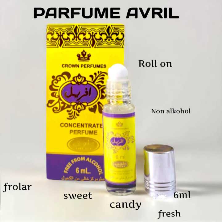 PARFUM AVRIL FORBIDDEN ROSE THUBA 6ML MINYAK WANGI ROLL ON