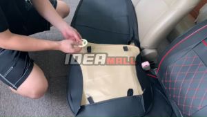 ชุดหุ้มเบาะหนังสีเทา/ดำ/น้ำตาล ลายเส้นทันสมัย กันน้ำ กันเปื้อน สำหรับรถยนต์ TOYOTA CROSS