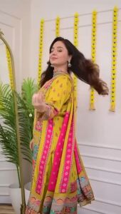 NEW DESIGNER MODEL SATIN KURATI SET DUPATTA PARTY WEAR LOOK
