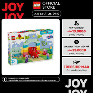 LEGO DUPLO 10466 Đồ Chơi Lắp Ráp Chuyến Đi Tàu Cùng Grandpa Pig (35 Chi Tiết)
