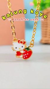 Nice Jewelry Kalung Anak Koye HK Stroberi Perhiasan Lapis Emas KA 004