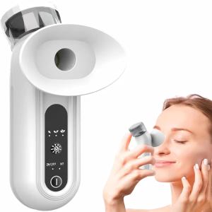Heated Nano Mist Eye Sprayer Electric Facial Steamer Device Portable Eye Face Moisturizer Massager Eye Drops Tool for Dry Eye