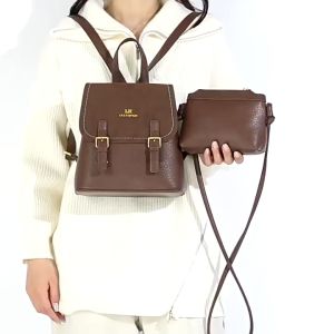 Tas Ransel Wanita 2 IN 1 Ransel & Sling Bag Premium Korean Style WS - LB 31