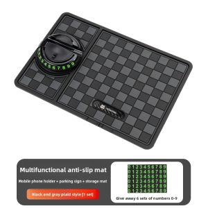 NBM | Heat Resistant Car Mat with Phone Holder and Dashboard Organizer