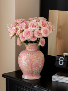 ถ้วยดอกไม้เซรามิกสไตล์จีนใหม่ ขนาดใหญ่ ใส่ดอกไม้สด แห้ง ตกแต่งโต๊ะทานอาหาร ห้องนั่งเล่น เครื่องประดับตกแต่งบ้าน